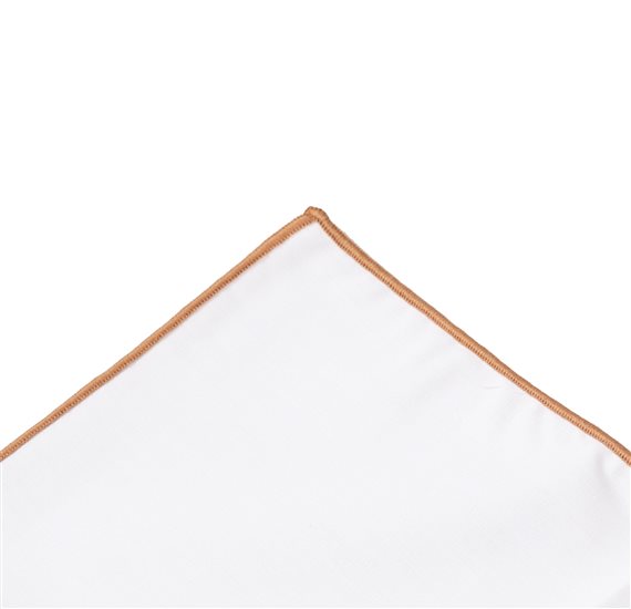 Fazzoletto da Taschino Bianco e Beige