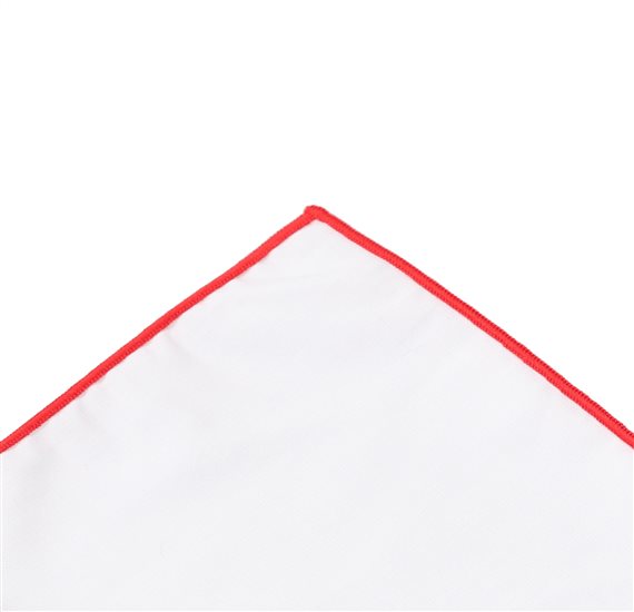 Fazzoletto da Taschino Bianco e Rosso