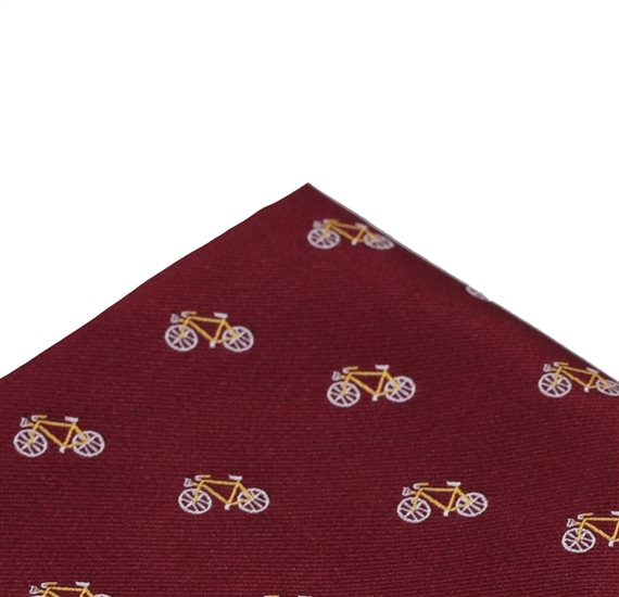 Fazzoletto Taschino Bordeaux Biciclette