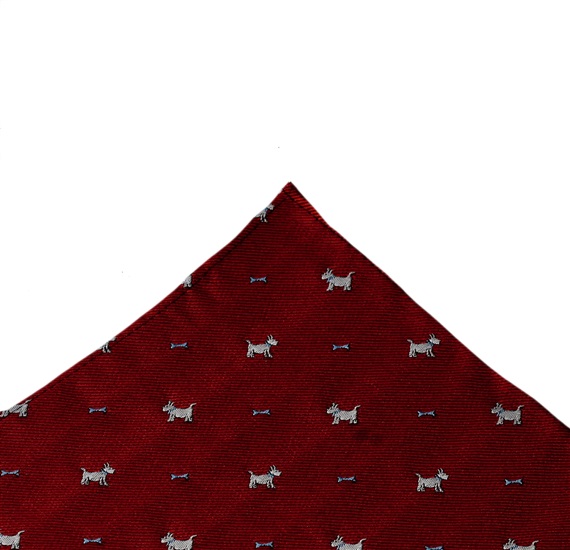 Fazzoletto da Taschino Bordeaux Schnauzer