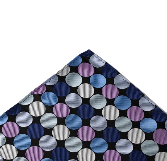 Fazzoletto da Taschino a Pois Blu