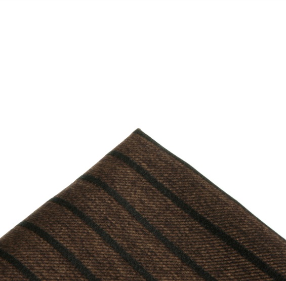 Fazzoletto Taschino Righe Marrone