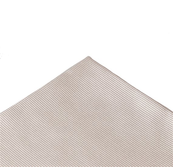 Fazzoletto da taschino in seta beige