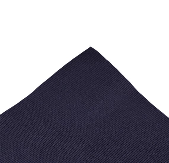 Fazzoletto da Taschino in Seta Jacquard Blu Navy