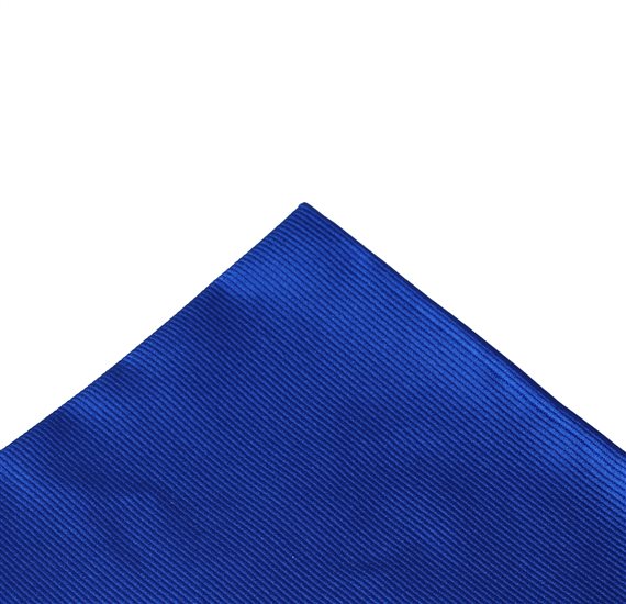 Fazzoletto da Taschino in Seta Jacquard Blu Reale