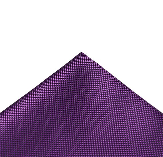Fazzoletto da Taschino in Seta Viola e Nero