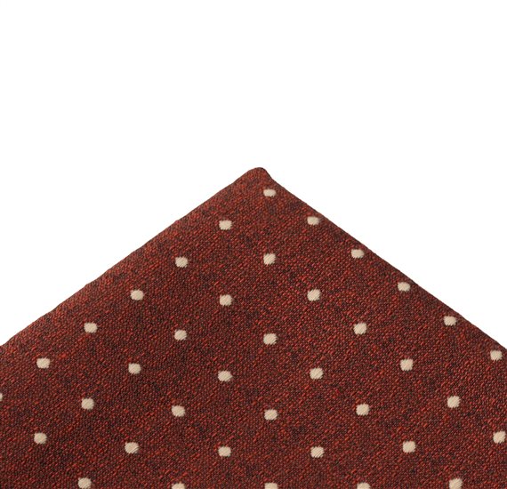 Fazzoletto Taschino Terracotta a Pois
