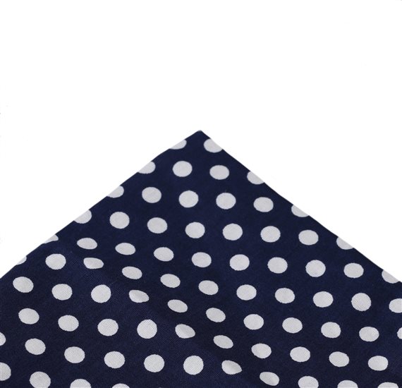 Pañuelo de Bolsillo Azul Marino Lunares