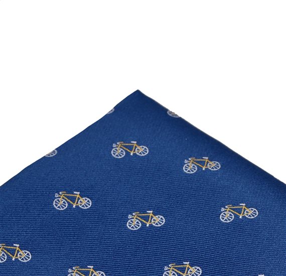 Fazzoletto da Taschino Blu Royal Biciclette
