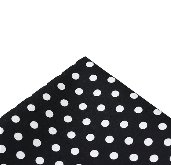 Fazzoletto da taschino a pois nero
