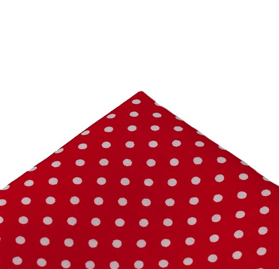 Fazzoletto da taschino a pois rosso