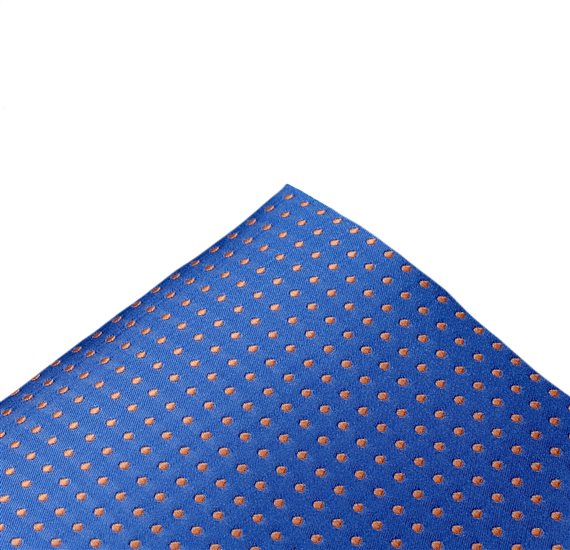 Fazzoletto in Seta Blu Very Peri a Pois