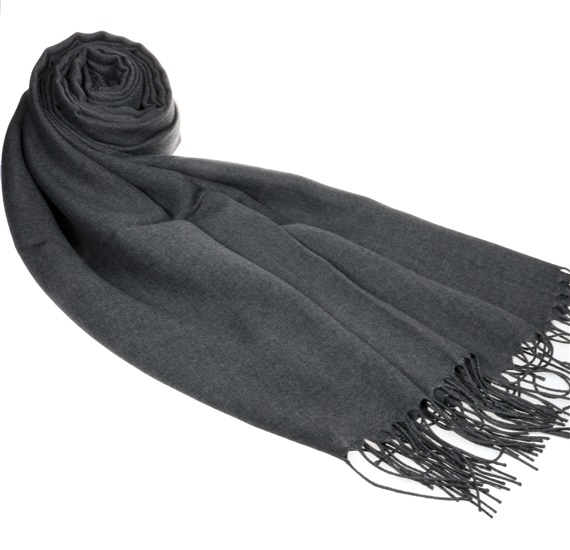 Pashmina Uomo Grigio Scuro