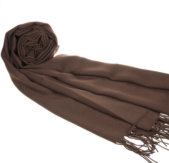 Pashmina Uomo Marrone Scuro