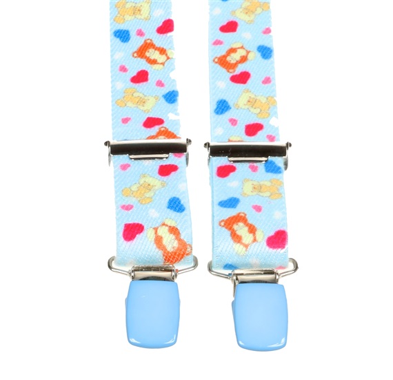 Bretelle Bambino Azzurro Cielo Orsetti