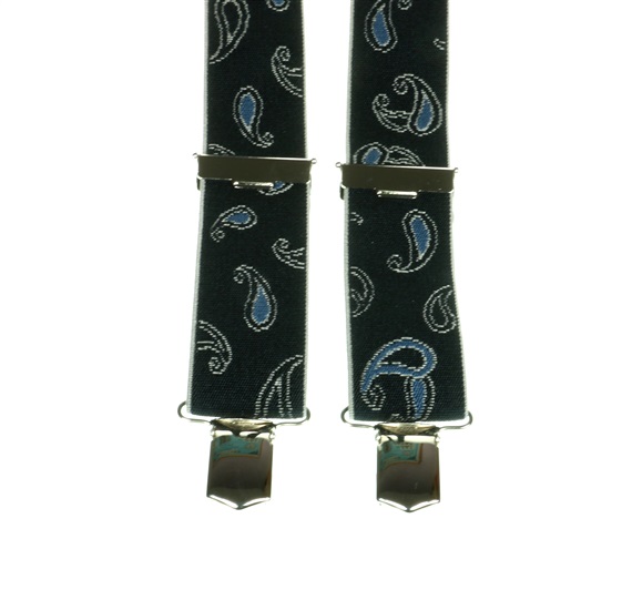 Bretella Elastica in Cashmere Blu Scuro