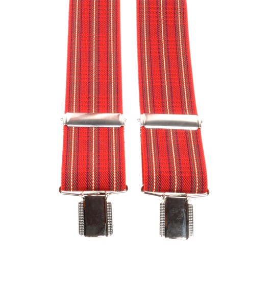 Bretella Elastica Scozzese Rossa