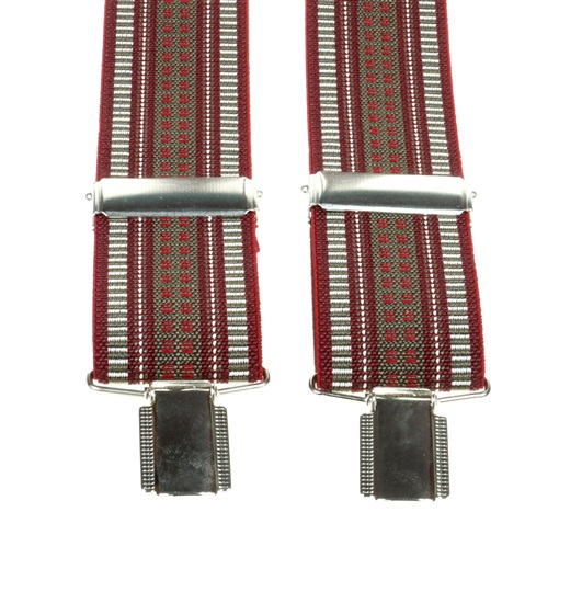 Bretella Elastica Jacquard Bordeaux