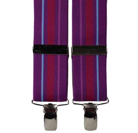 Bretella Elastica Righe Magenta