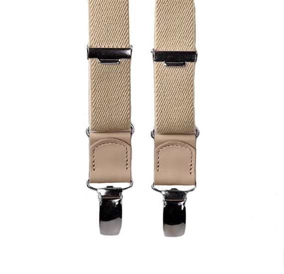 Bretella Elastica Bambino Beige Pelle