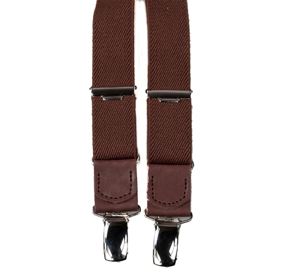 Bretella Elastica Bambino Marrone Pelle