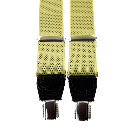 Bretella Elastica Pelle Gialla con Macchie Nere