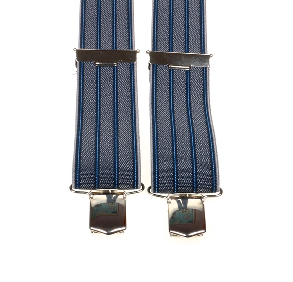 Bretella Elastica Righe Blu Navy