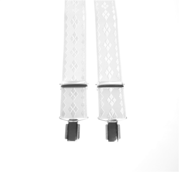 Bretella Elastica a Rombi Bianchi
