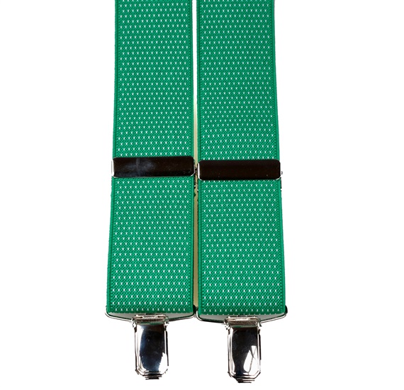 Bretella Elastica Verde Andalucia con Puntini Bianchi