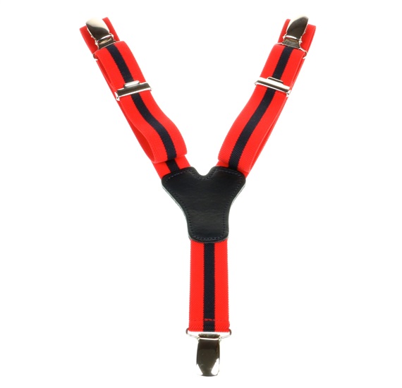 Bretella per Bambino a Righe Blu Marino e Rosse