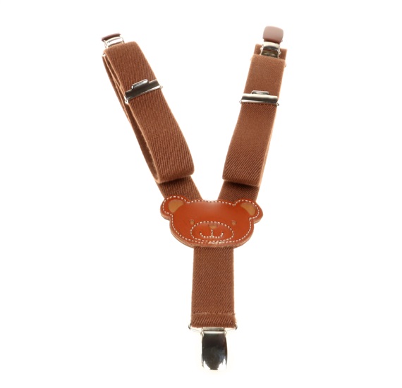 Bretella Bambino Marrone Orsetto