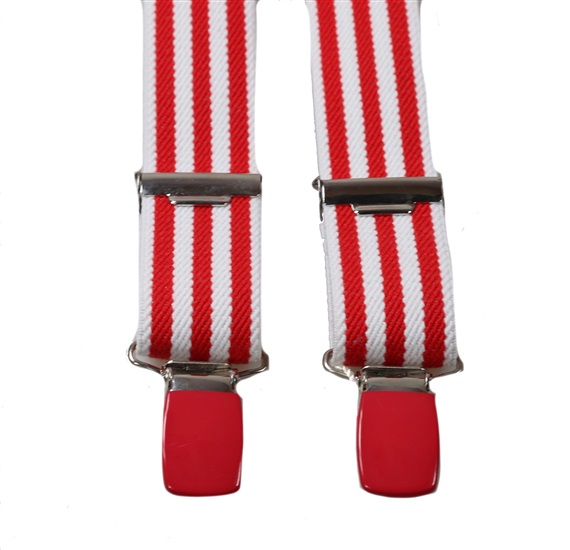 Bretella Bambino Righe Rosse e Bianche