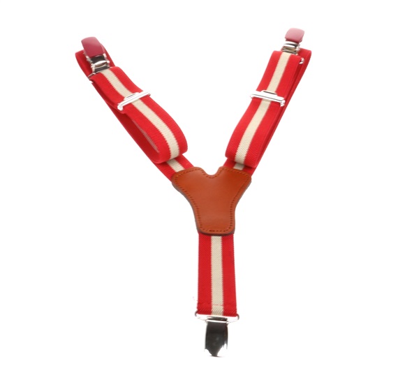 Bretella Bambino Rossa a Righe Beige