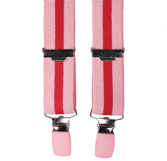Bretella Bambino Righe Rosa Rosse