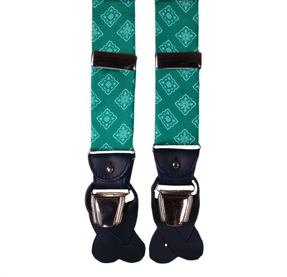 Bretella in Seta Verde Design