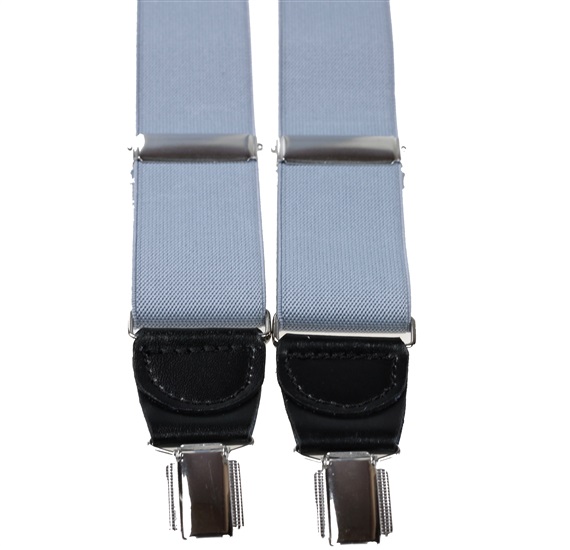 Bretelle XXL in Pelle Grigia