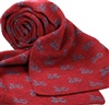 Sciarpa Bordeaux con Vespe Blu