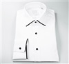 Camicia da Uomo Bianca con Bordo Nero