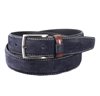 Cintura Cadetto in Camoscio Blu Navy