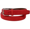 Cintura Cadetto in Pelle Scamosciata Rosso Ferrari