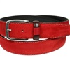 Cintura in Pelle Scamosciata Rossa