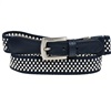 Cintura Elastica Bambino Blu Navy con Pois Bianchi