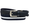 Cintura Elastica Bambino a Righe Blu e Grigio