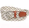 Cintura Elastica Intrecciata Bambino Beige e Kaki