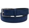 Cintura in Pelle Scamosciata Blu Navy
