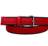 Cintura in camoscio Rosso e Blu