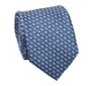 Cravatta Blu con Design Geometrico