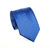 Cravatta Blu Francia Cashmere Marrone