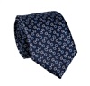 Cravatta Blu Scuro con Fermacravatta