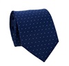 Cravatta Blu Scuro con Pois Bianchi